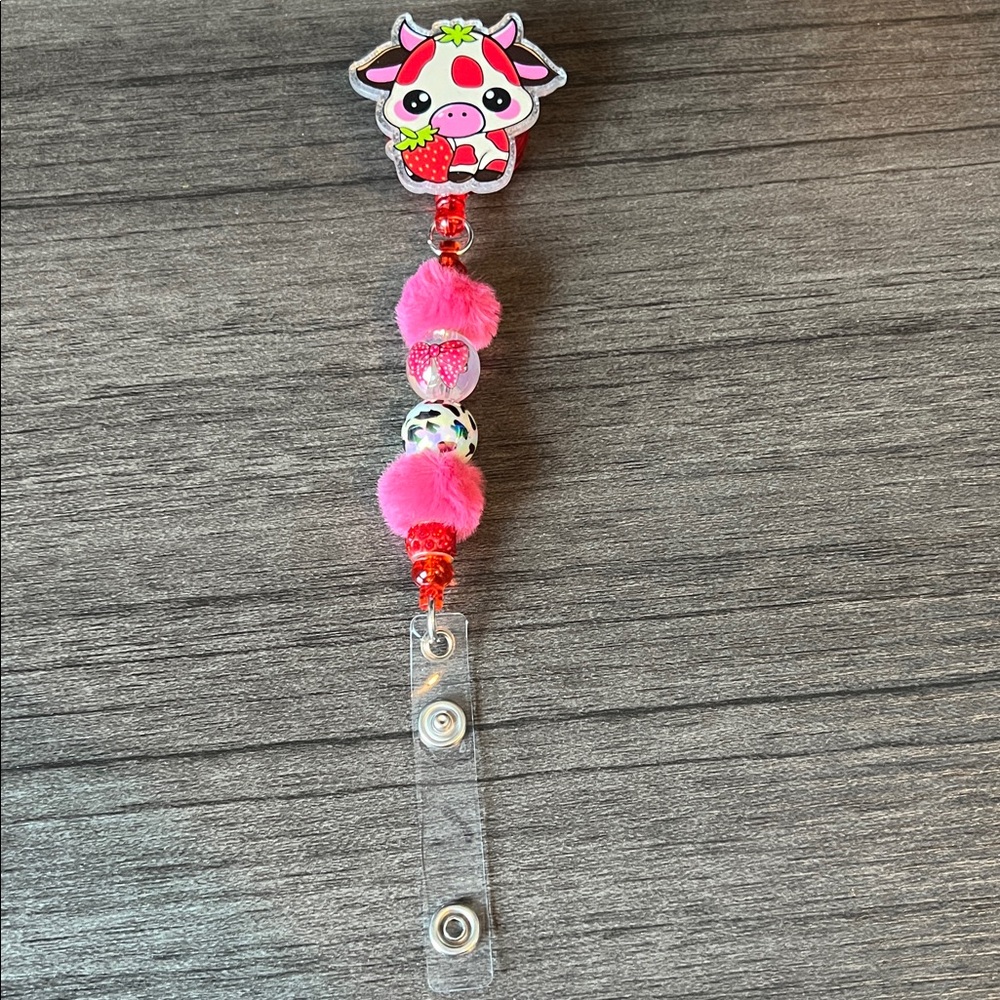 Cow badge reel